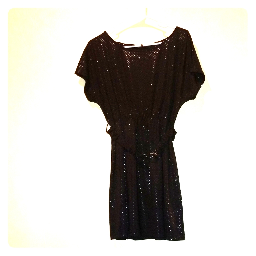 Sparkly black cocktail dress